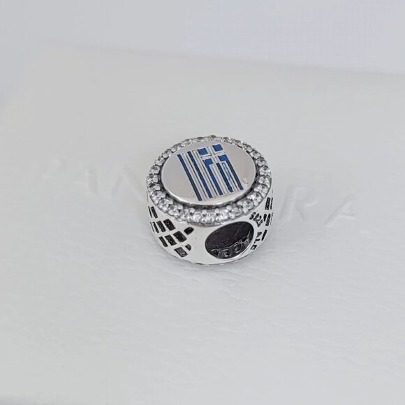 Pandora Greece Flag Charm Bead Exclusive Travel Pendant S925 Silver with box - Picture 4 of 6